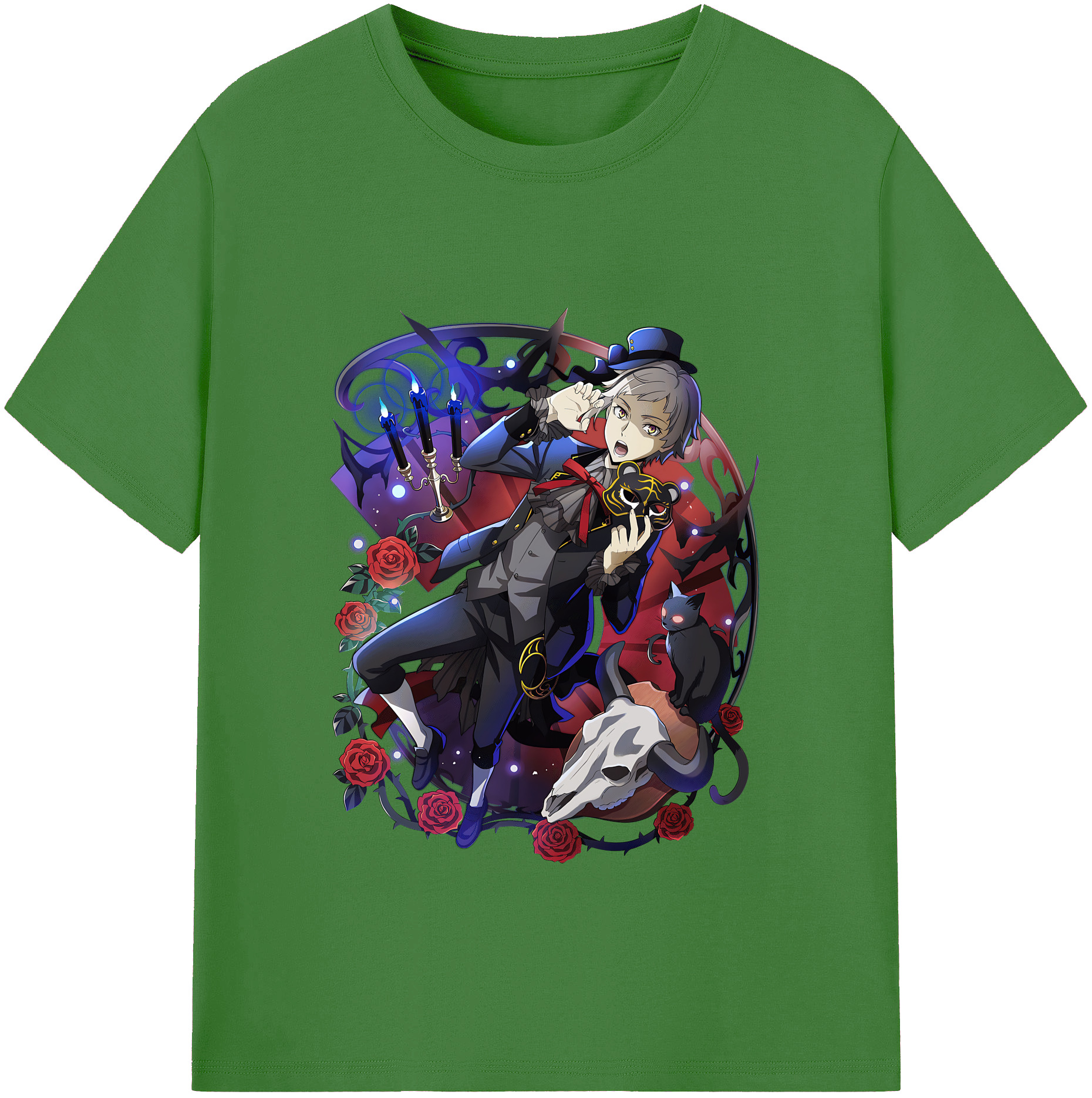 （画像用） 文豪ストレイドッグス Bungo Stray Dogs レディースカジュアルプリントTシャツ（綿100％）
